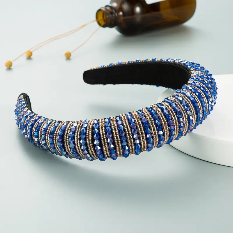 Pink Beaded European Headband for Women - Image 19