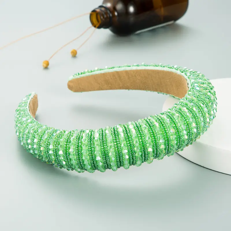 Pink Beaded European Headband for Women - Image 20