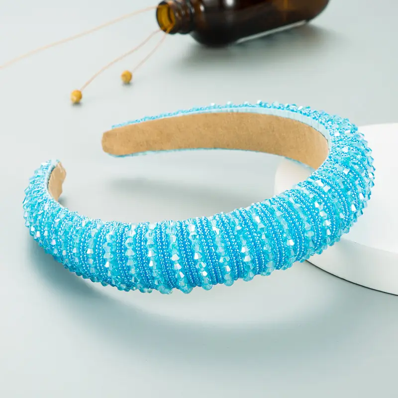 Pink Beaded European Headband for Women - Image 24