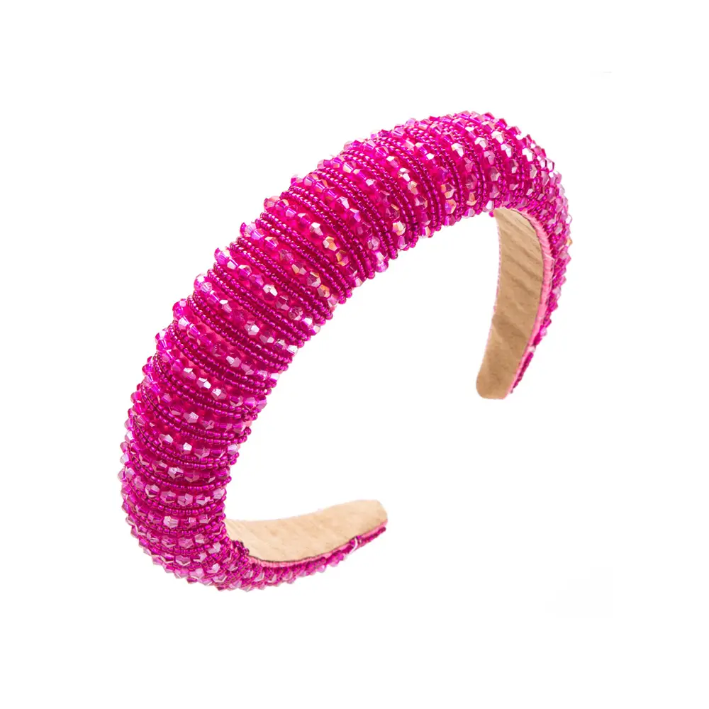 Pink Beaded European Headband for Women - Image 26