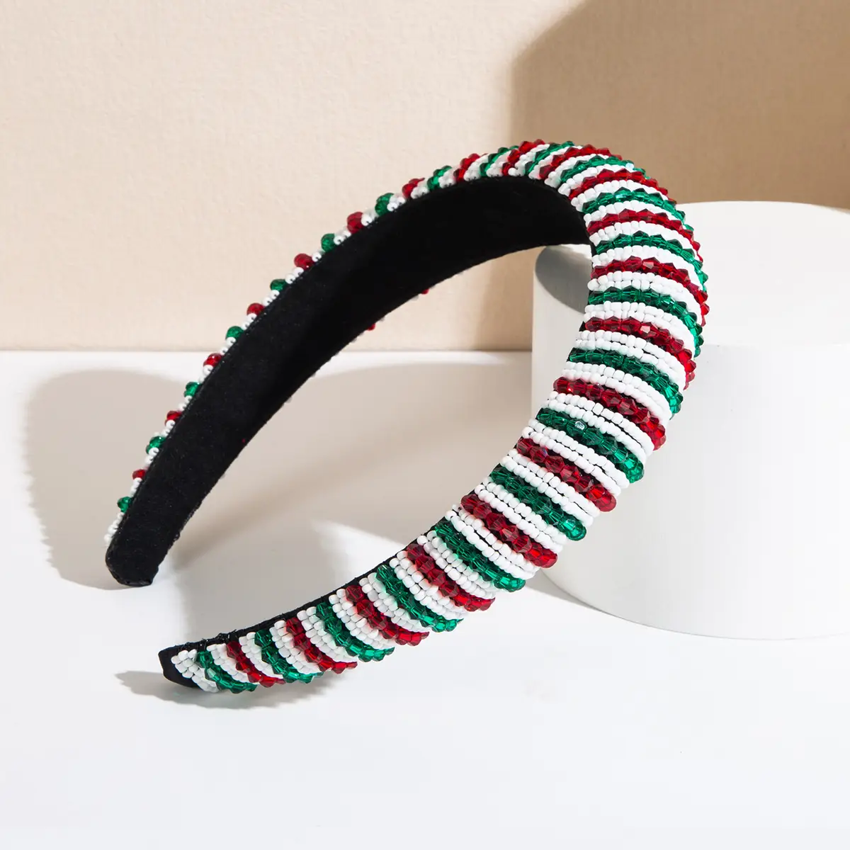 Pink Beaded European Headband for Women - Image 48