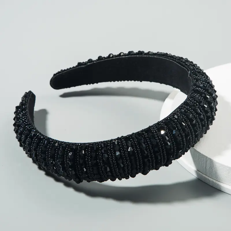 Pink Beaded European Headband for Women - Image 5