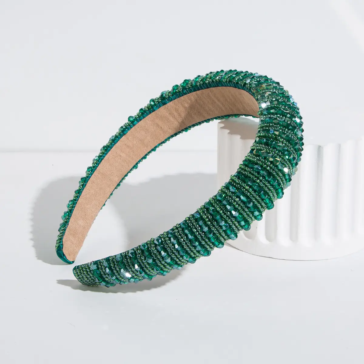 Pink Beaded European Headband for Women - Image 52