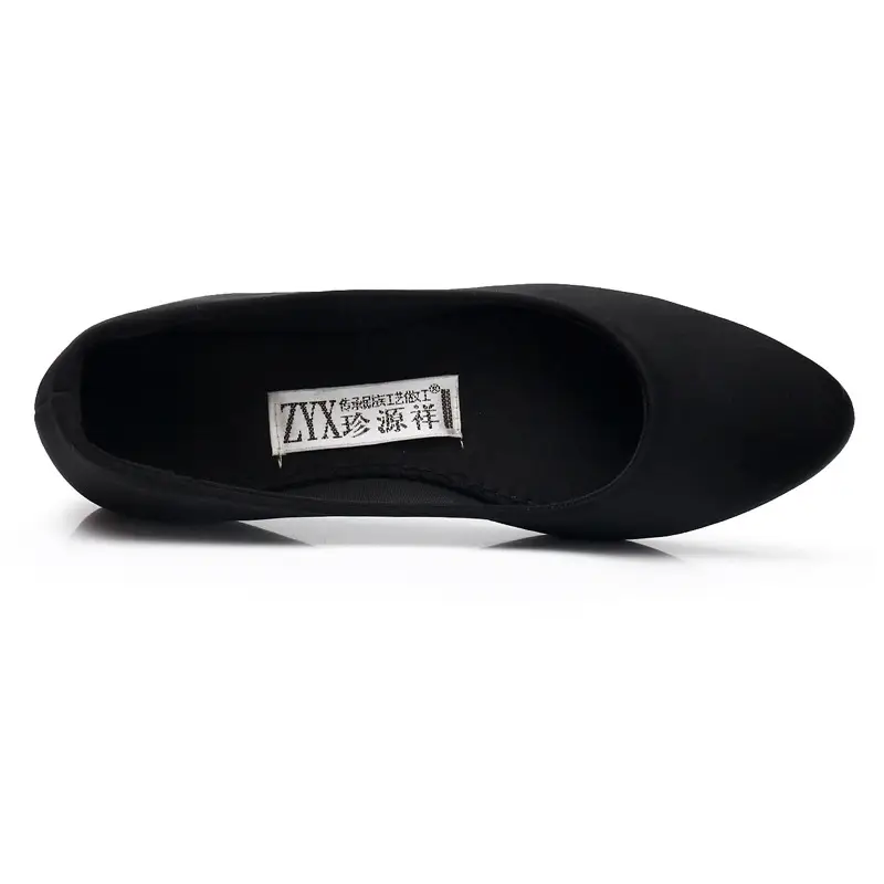 Women's Black Flat Slip-on Work Shoes with Soft Sole - Image 4