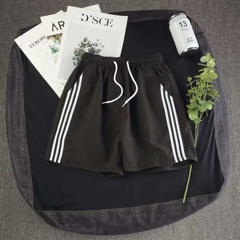 Men White Stripe Shorts 34 Threads Casual Athletic - Image 6