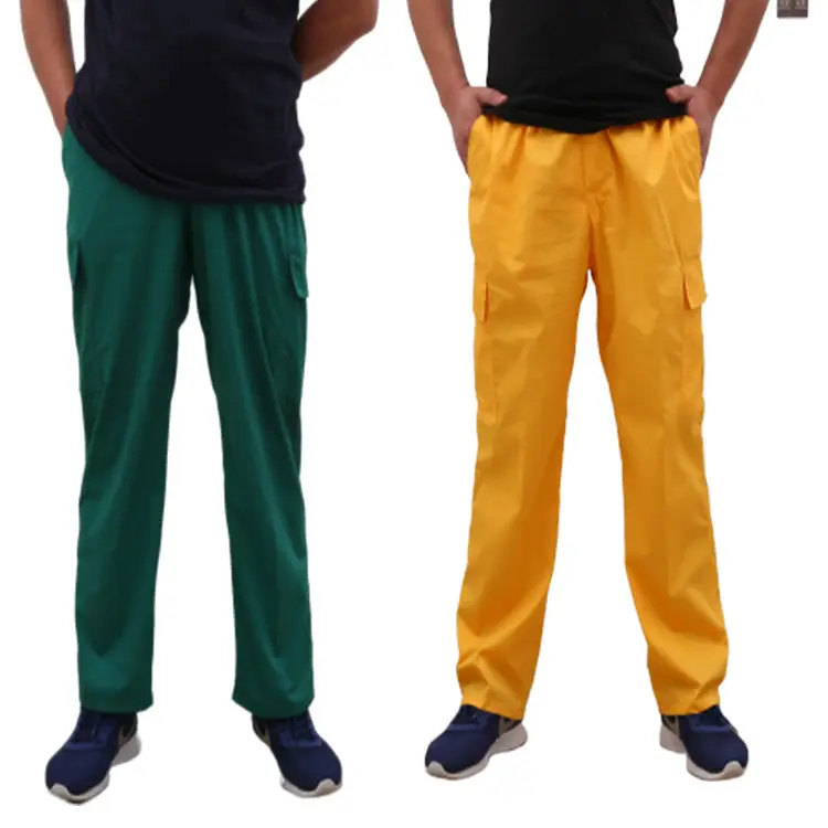 Wholesale Cargo Pants Blue Red Large Multi-Pocket - Image 2