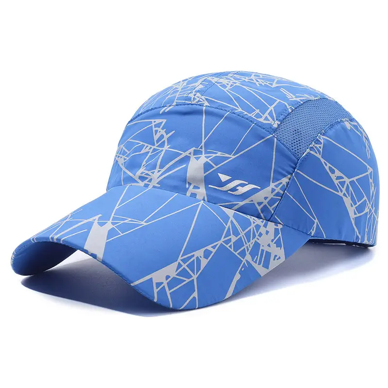 Men Geometric Graphic Baseball Cap Black Sunshade