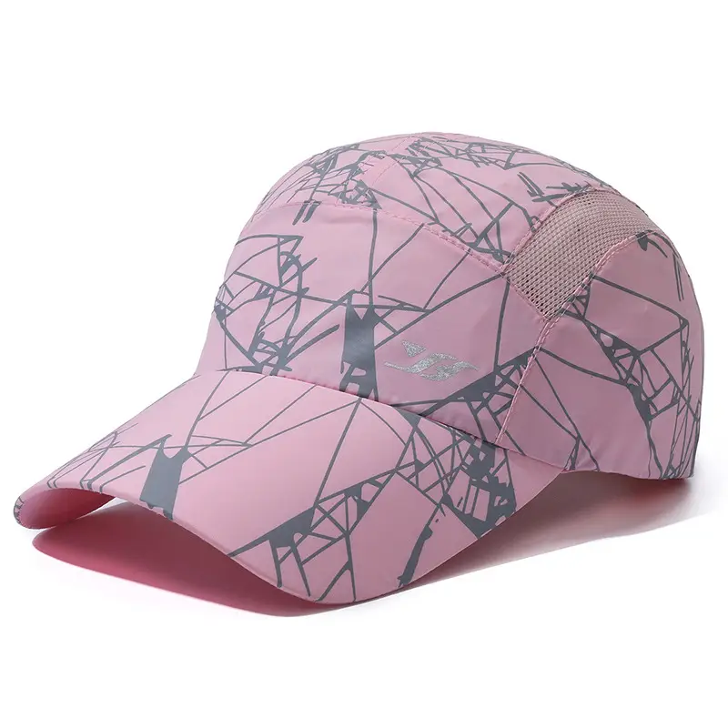 Men Geometric Graphic Baseball Cap Black Sunshade