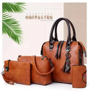 Pu 6-Piece Women's High-End Bag Set Blue Grey — feature 11