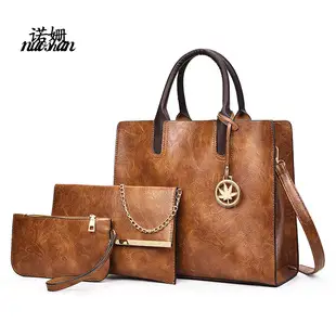 Pu 6-Piece Women's High-End Bag Set Blue Grey — feature 13