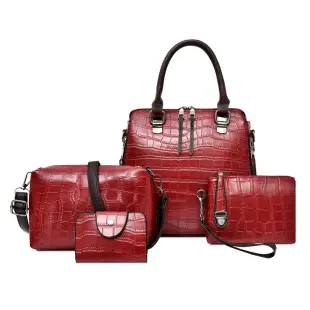 Pu 6-Piece Women's High-End Bag Set Blue Grey — feature 15