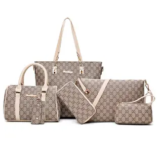 Pu 6-Piece Women's High-End Bag Set Blue Grey — feature 17