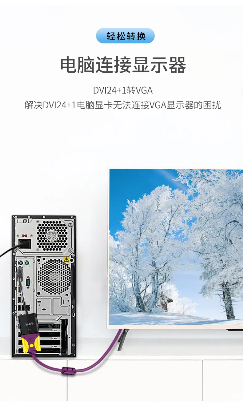 Jinghua Dvi to Vga Monitor Adapter Cable 24+1 Set — feature 6