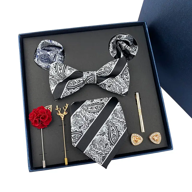 2025 New Men's Luxury Gift Box Tie Set - Image 28