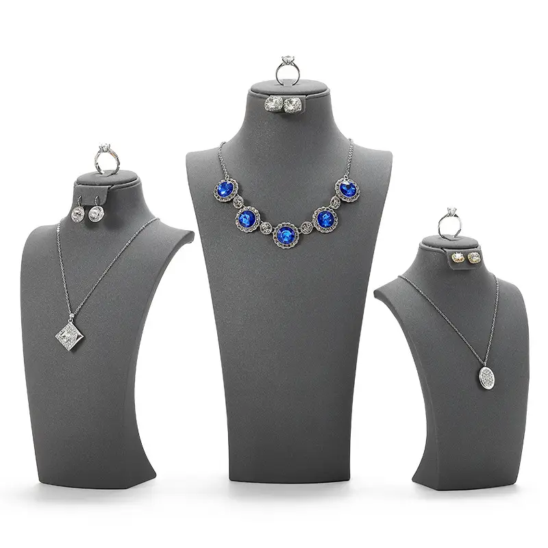 White Factory Direct Neck Jewelry Display Shelf - Image 8