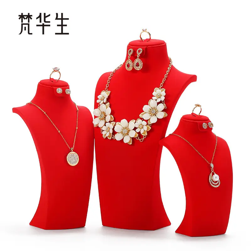 White Factory Direct Neck Jewelry Display Shelf - Image 11