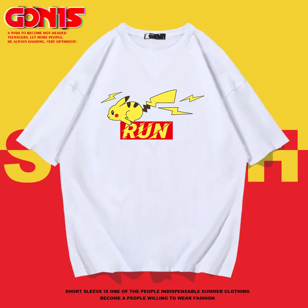 Men Yellow Run Graphic T-Shirt Cotton Short Sleeve - Image 8