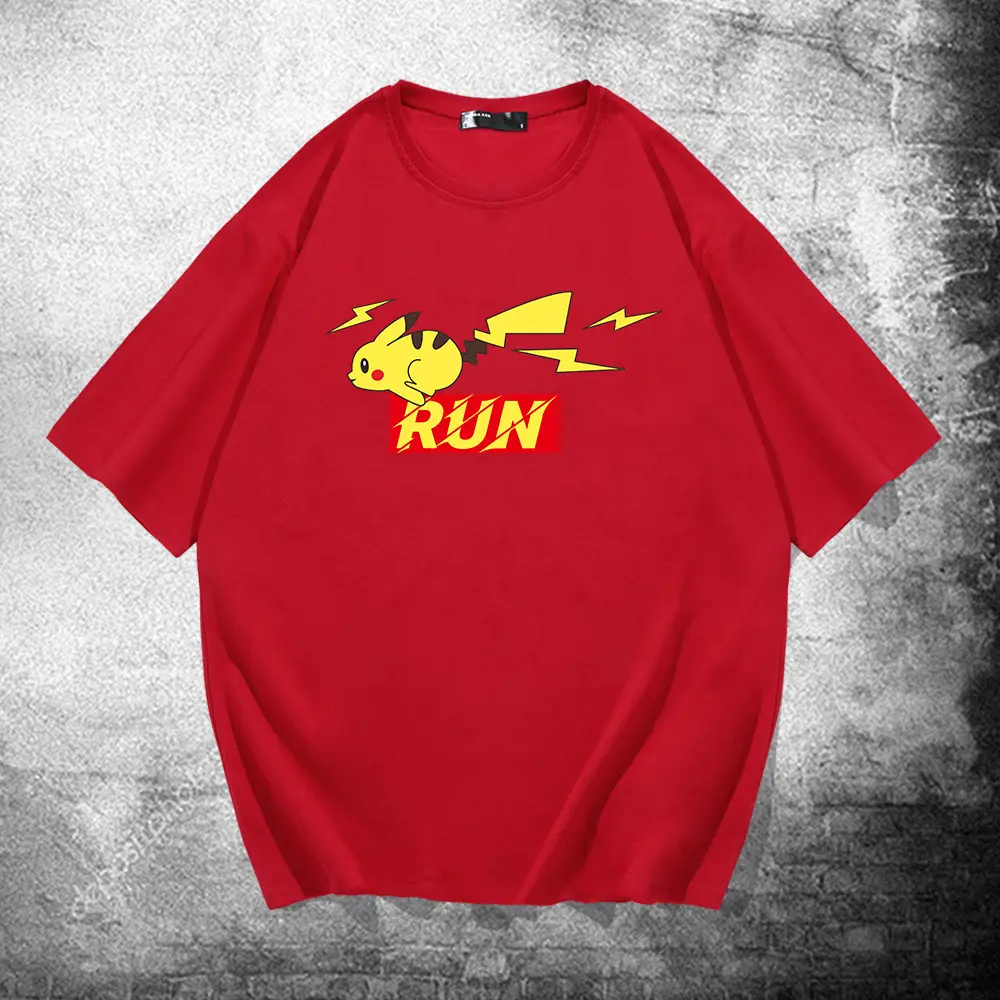 Men Yellow Run Graphic T-Shirt Cotton Short Sleeve - Image 10