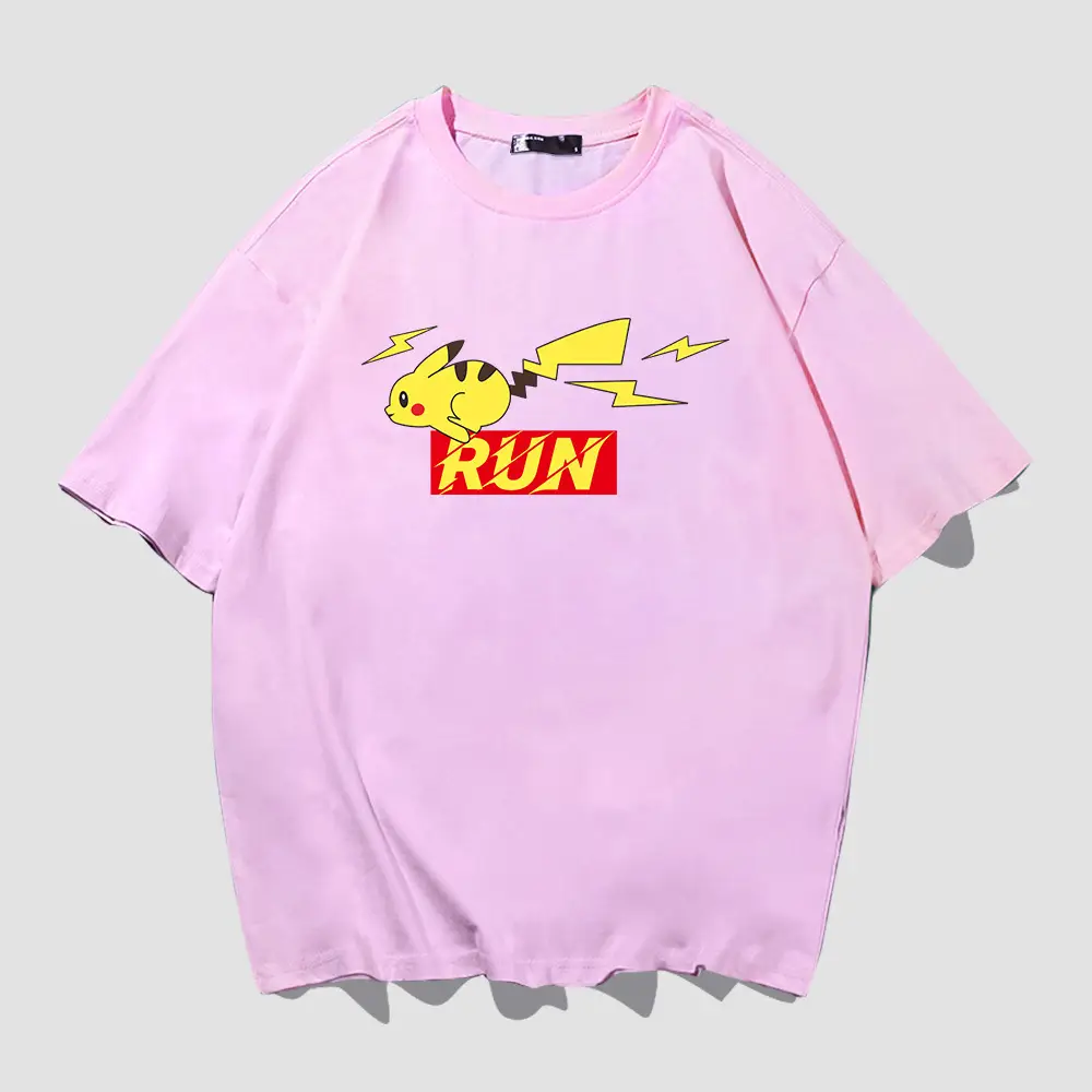 Men Yellow Run Graphic T-Shirt Cotton Short Sleeve - Image 6