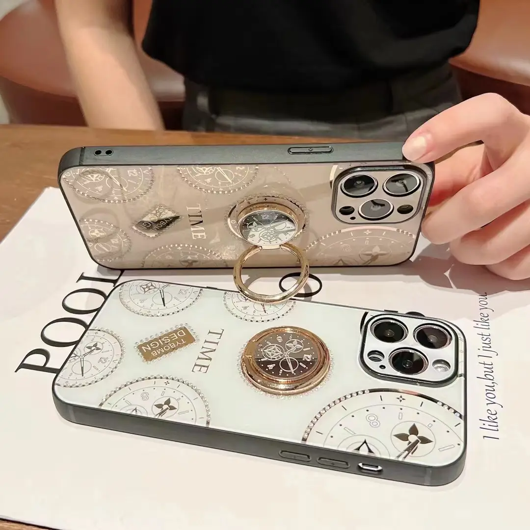 Magnetic iPhone Case with Diamond Clock Dial & Bracket - Image 7
