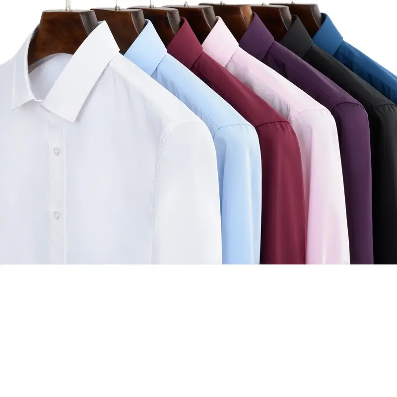 Men's Bamboo Fiber Short Sleeve Shirt Blue - Image 18