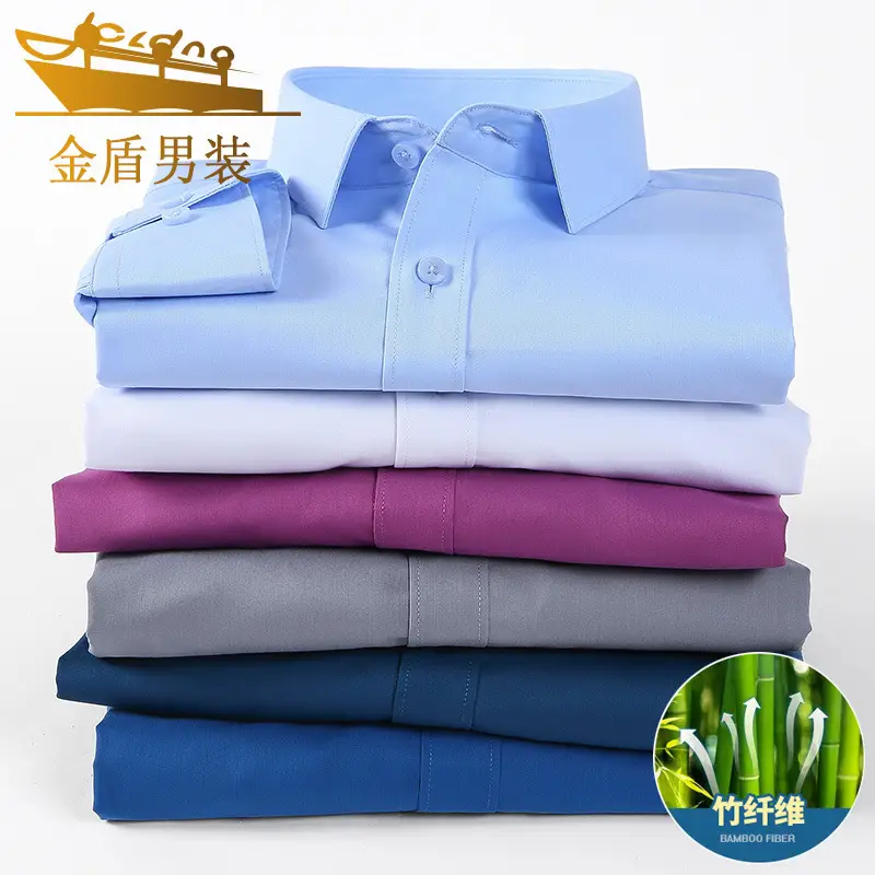 Gold Shield Bamboo Fiber Men's Long Sleeve Shirt - Image 18