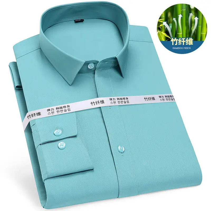 Gold Shield Bamboo Fiber Men's Long Sleeve Shirt - Image 10