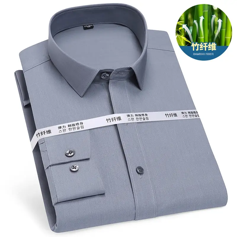 Gold Shield Bamboo Fiber Men's Long Sleeve Shirt - Image 11