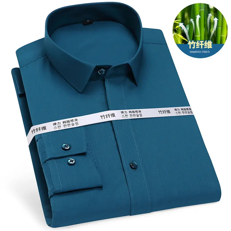 Gold Shield Bamboo Fiber Men's Long Sleeve Shirt - Image 12