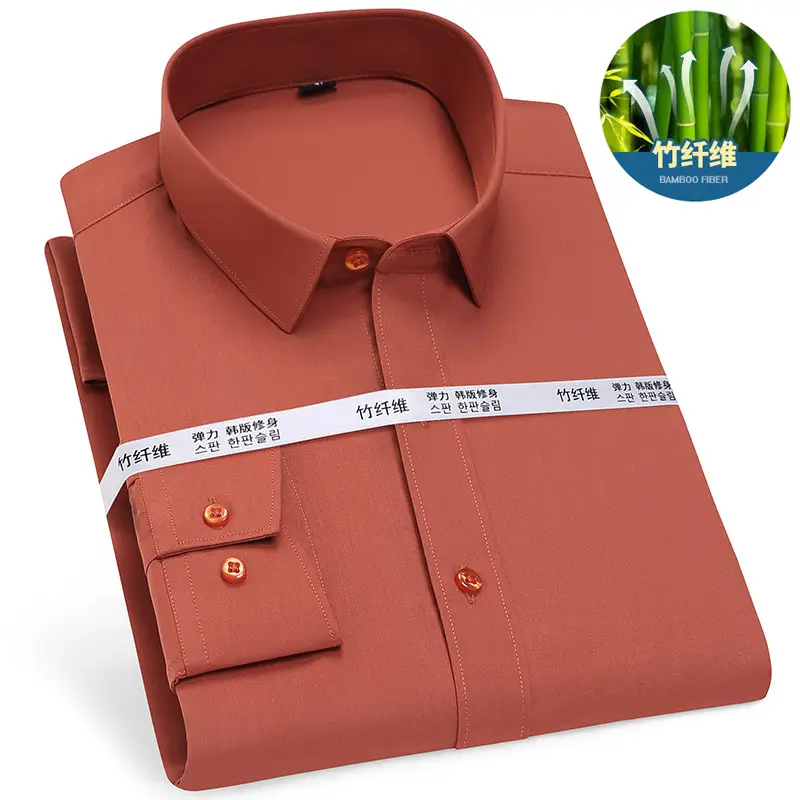 Gold Shield Bamboo Fiber Men's Long Sleeve Shirt - Image 14