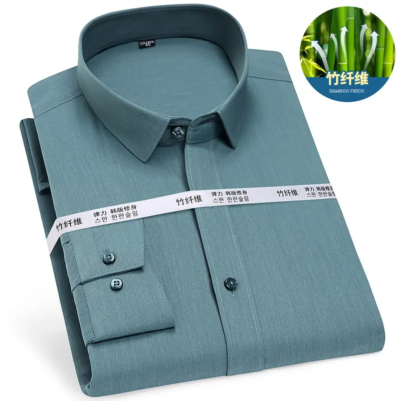 Gold Shield Bamboo Fiber Men's Long Sleeve Shirt - Image 15