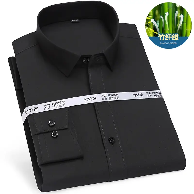 Gold Shield Bamboo Fiber Men's Long Sleeve Shirt - Image 4