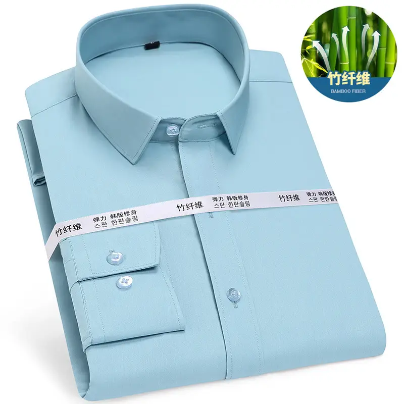 Gold Shield Bamboo Fiber Men's Long Sleeve Shirt - Image 7