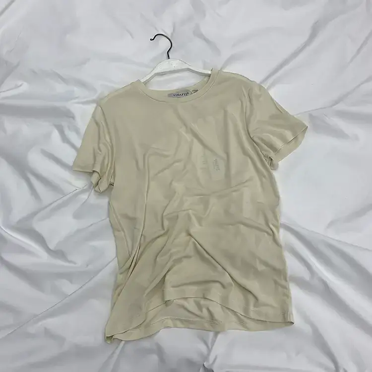 Women Korean Style Cupro T-Shirt 2025 Summer Loose Fit — feature 23