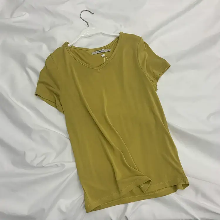 Women Korean Style Cupro T-Shirt 2025 Summer Loose Fit — feature 33