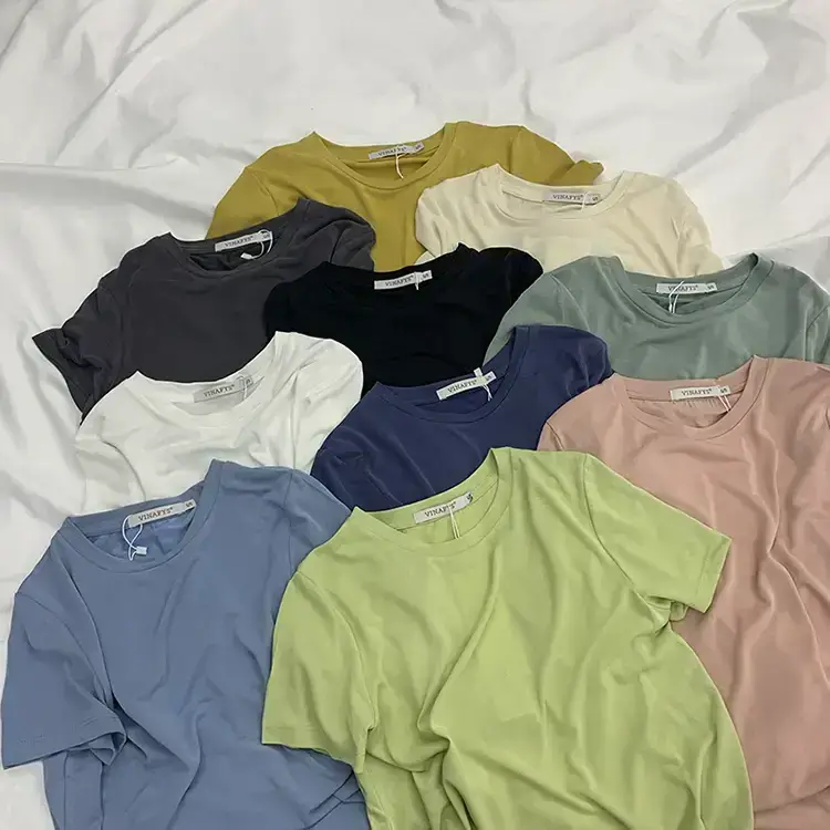 Women Korean Style Cupro T-Shirt 2025 Summer Loose Fit — feature 5