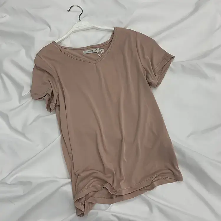 Women Korean Style Cupro T-Shirt 2025 Summer Loose Fit - Image 12