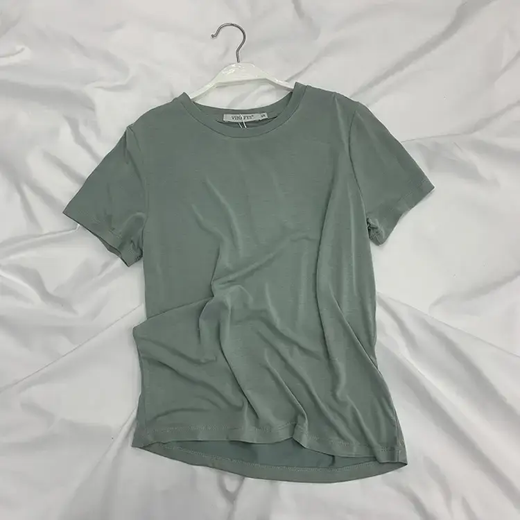 Women Korean Style Cupro T-Shirt 2025 Summer Loose Fit - Image 15