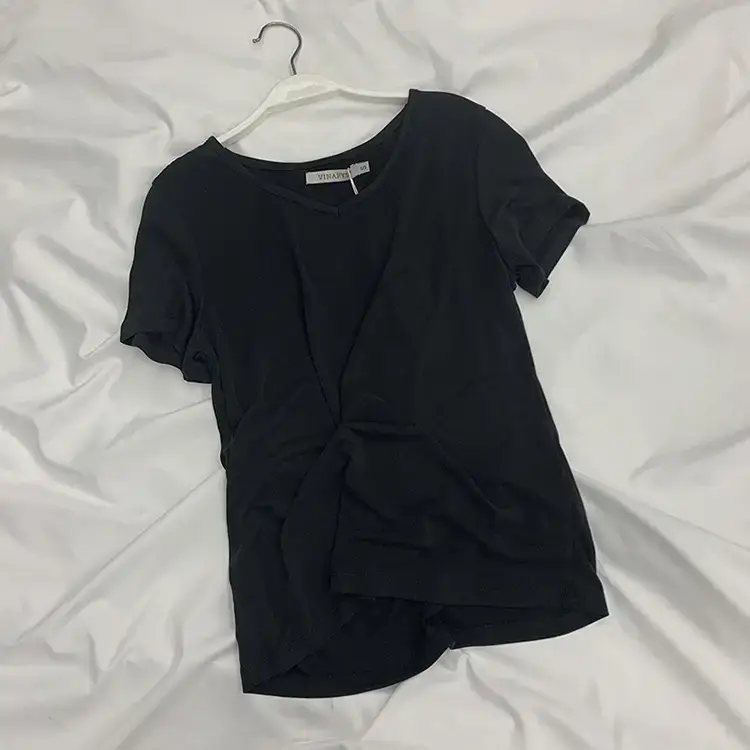 Women Korean Style Cupro T-Shirt 2025 Summer Loose Fit - Image 2