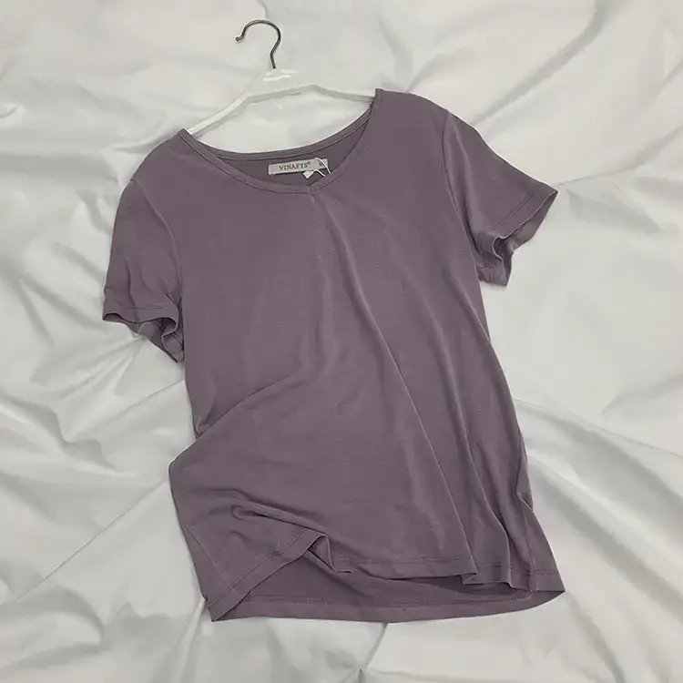 Women Korean Style Cupro T-Shirt 2025 Summer Loose Fit - Image 19