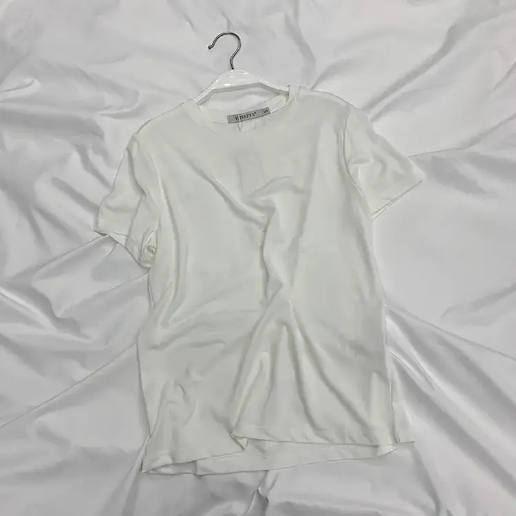 Women Korean Style Cupro T-Shirt 2025 Summer Loose Fit - Image 3