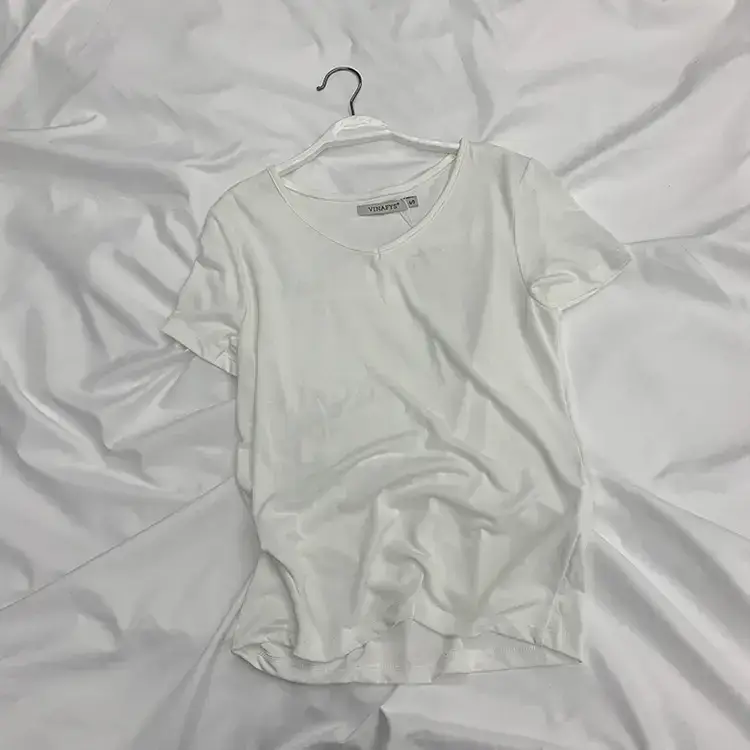 Women Korean Style Cupro T-Shirt 2025 Summer Loose Fit - Image 4