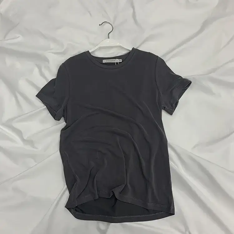 Women Korean Style Cupro T-Shirt 2025 Summer Loose Fit - Image 5