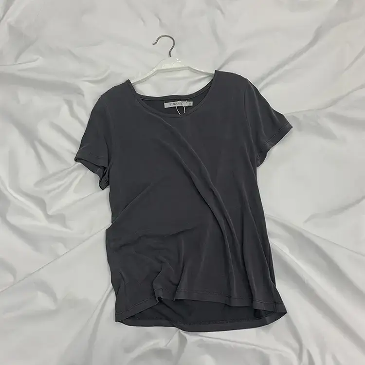 Women Korean Style Cupro T-Shirt 2025 Summer Loose Fit - Image 6