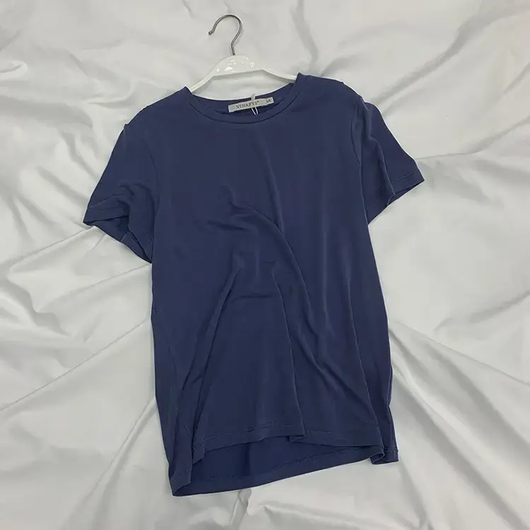 Women Korean Style Cupro T-Shirt 2025 Summer Loose Fit - Image 9