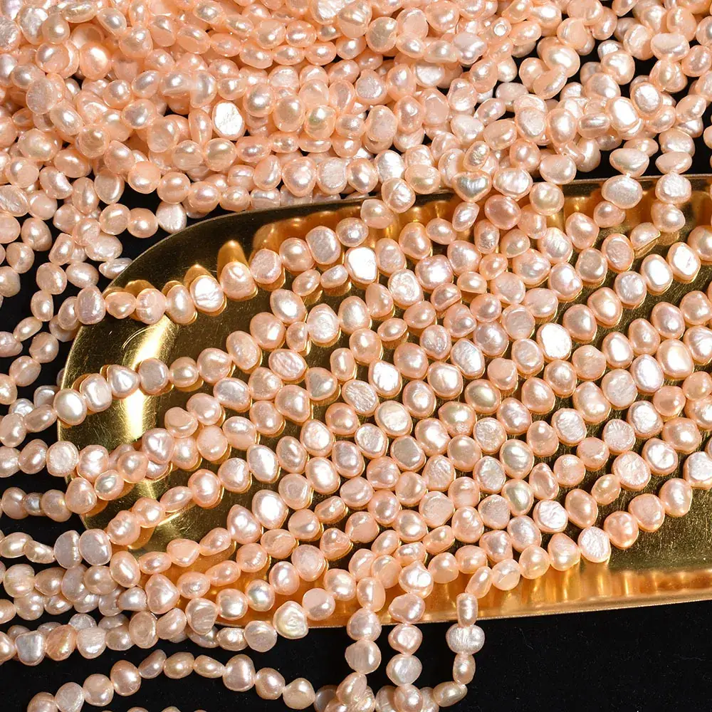 Natural Pearl Beads 4-11m Two-Sided Light Holes - Image 6