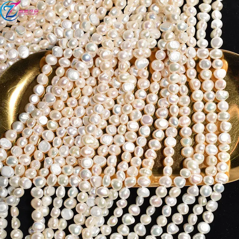 Natural Pearl Beads 4-11m Two-Sided Light Holes - Image 7