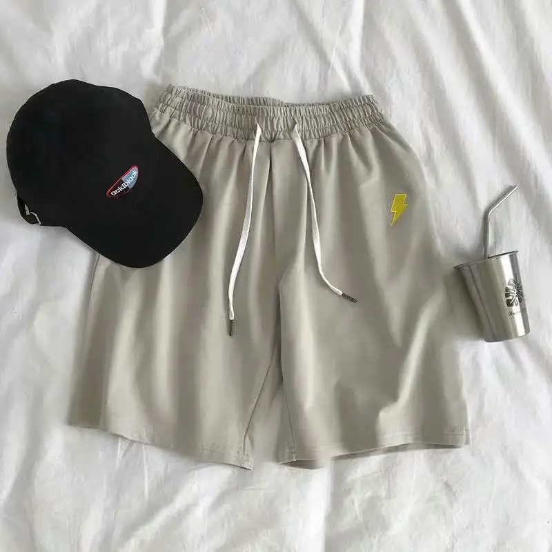 Men White Moon Print Shorts Large 2020 Summer - Image 10