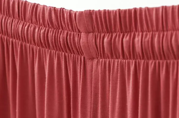 Women's 2023 Wide Leg Modal Cotton Pants Blue — feature 21