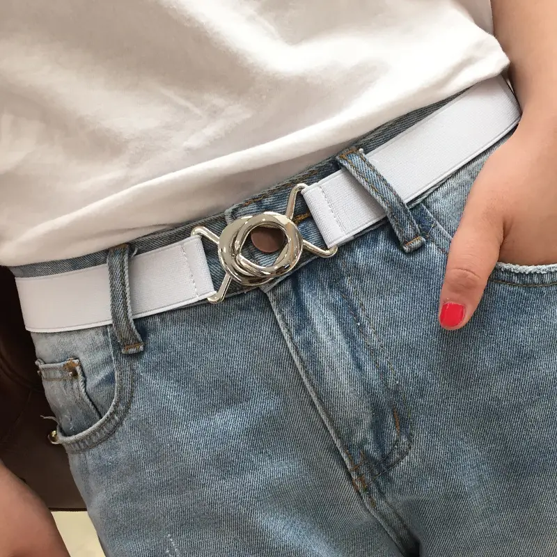 3cm Elastic Belt for Women with Stripes & Adjustable Closure - Image 24